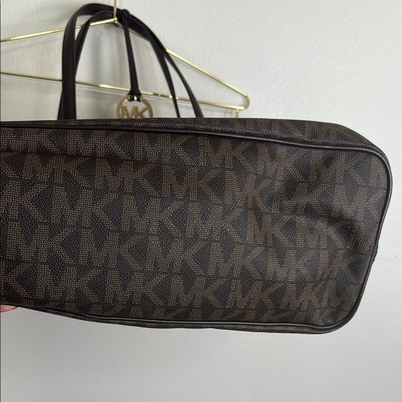 Michael Kors Dark Brown Logo Tote - Picture 5 of 8